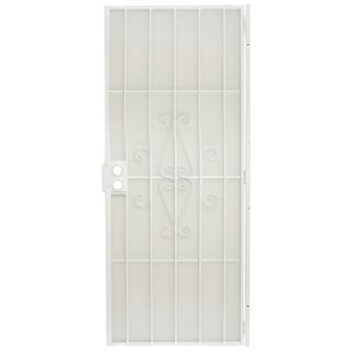 Gatehouse Magnum White Steel Security Door (Common 80 in x 32 in; Actual 81 in x 34.5 in)