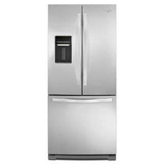 Whirlpool 19.6 cu ft French Door Refrigerator with Single Ice Maker (Stainless Steel) ENERGY STAR