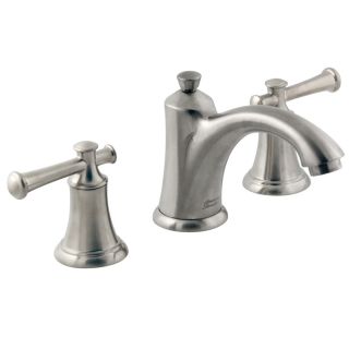 American Standard Portsmouth Satin Nickel 2 Handle Widespread WaterSense Bathroom Sink Faucet (Drain Included)