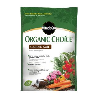 Miracle Gro 1.5 cu ft Organic Flower and Vegetable Garden Soil