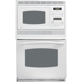 GE Profile Self Cleaning Microwave Wall Oven Combo (White) (Common 30 in; Actual 29.75 in)