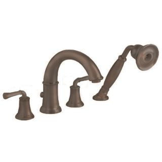 American Standard Portsmouth Oil Rubbed Bronze 2 Handle Fixed Deck Mount Tub Faucet