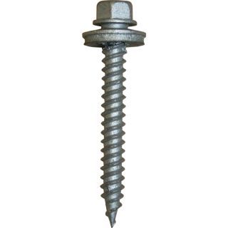 Union Corrugating 50 Count #10 x 1.5 in Round Washer Head Galvanized/Coated Self Drilling Square Drive Exterior Wood Screws