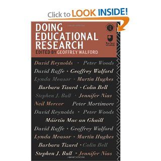 Doing Educational Research Geoffrey Walford 9780415052900 Books