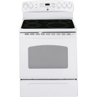 GE 30 Inch Smooth Surface Freestanding Electric Range (Color Stainless Steel)