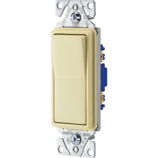 Cooper Wiring Devices 15 Amp Almond Single Pole Decorator Light Switch