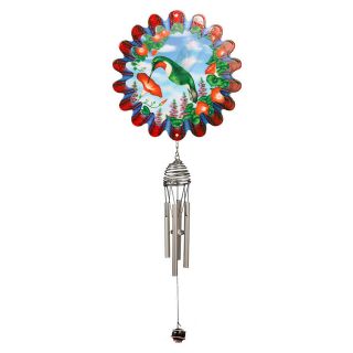 Iron Stop 18 in L Silver Metal Wind Chime