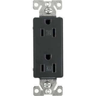 Cooper Wiring Devices 15 Amp Aspire Silver Granite Decorator Duplex Electrical Outlet