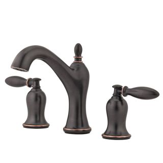 Pfister Arlington Tuscan Bronze 2 Handle Widespread WaterSense Bathroom Sink Faucet (Drain Included)