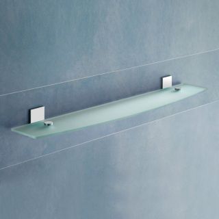 Nameeks Gedy 22 7/8 in x 4 5/8 in Chrome Brass Bathroom Shelf