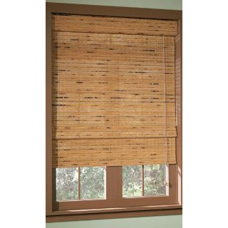 Style Selections 27 in W x 72 in L Pecan Light Filtering Natural Roman Shade