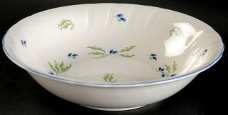 Noritake Honfleur 9 Round Vegetable Bowl, Fine China Dinnerware   Blue Flowers,