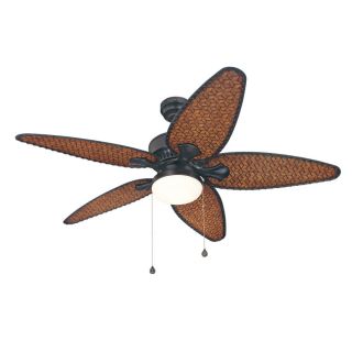 Harbor Breeze 52 in Southlake Aged Bronze Outdoor Ceiling Fan with Light Kit