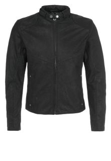 Star   HERMANS   Leather jacket   black