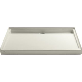 KOHLER Groove 60 in x 42 in Biscuit Acrylic Shower Base