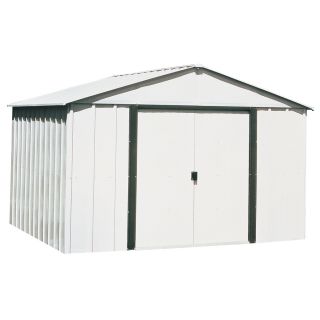 Arrow Galvanized Steel Storage Shed (Common 10 ft x 12 ft; Interior Dimensions 9.85 ft x 11.71 ft)