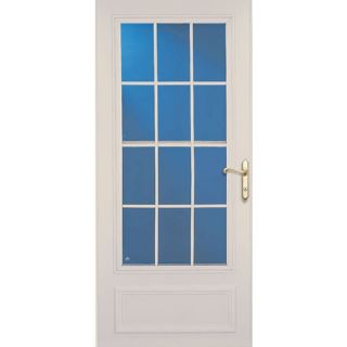 LARSON 36 in x 81 in Almond Richmond Mid View Tempered Glass Storm Door