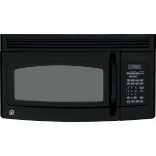 GE 1.7 cu ft Over the Range Microwave with Sensor Cooking Controls (Black) (Common 30 in; Actual 29.875 in)