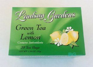 Green Tea with Lemon Contains Antioxidants   20 bags,(Lindsay Gardens) Toys & Games