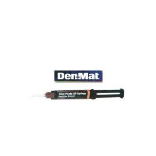 Denmat Core Paste Xp Complete Kit White with Fluoride Dual Cure Radiopaque Composite Build up Material. Kit Contains 4   10 Gram Syringe, 40 Mixing Tips 1   1.5 Ml Tenure a 1   1.5 Ml Tenure B and 1   3 Ml Syringe 