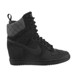 Nike Dunk Sky Hi SneakerBoot Womens Shoes   Black