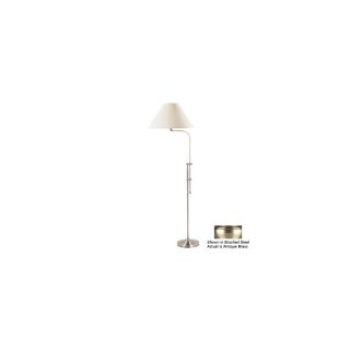 Cal Lighting 67.5 in 3 Way Switch Antique Brass Indoor Floor Lamp with Shade