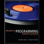 Prelude to Programming   With CD