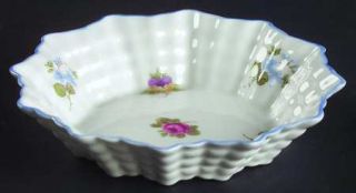Shelley Rose, Pansy, Forget Me Not/She #13424 Round Sweet Meat Dish, Fine China