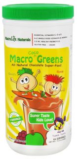 MacroLife Naturals   Macro Greens For Kids Coco   14.2 oz.