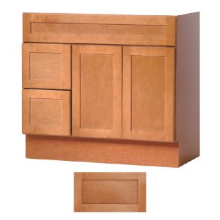 Insignia Crest 36 in x 21 in Cinnamon Transitional Bathroom Vanity