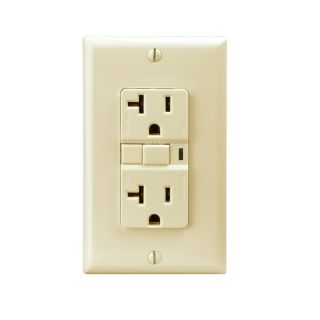 Cooper Wiring Devices 20 Amp Almond Decorator GFCI Electrical Outlet