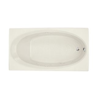 American Standard Evolution 66 in L x 36 in W x 19.75 in H Linen Oval In Rectangle Whirlpool Tub