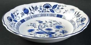 Sone Blue Onion Coupe Soup Bowl, Fine China Dinnerware   Blue Onion And Flowers