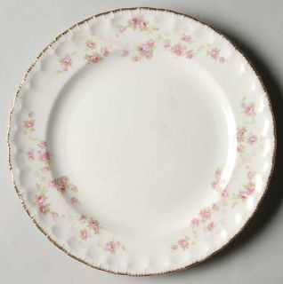 Pope Gosser Florence (Scalloped Edge) Salad Plate, Fine China Dinnerware   Pink