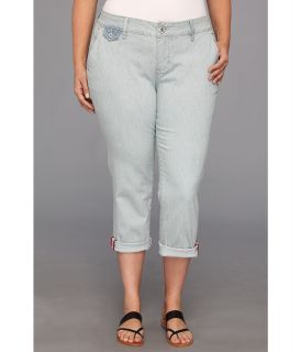 Jag Jeans Plus Size Plus Size Jude Crop in Faded Indigo Womens Jeans (Blue)