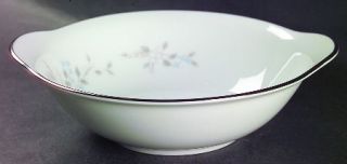 Noritake Colmar Lugged Cereal Bowl, Fine China Dinnerware   White&Blue Flowers,G