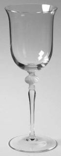 Sasaki Isabelle Wine Glass   Frosted Ball On Clear Stem,Clear Bowl