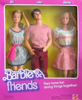 Vintage Barbie & Friends Doll Set w P.J., Ken & Barbie Dolls (1982 Mattel Hawthorne) Toys & Games