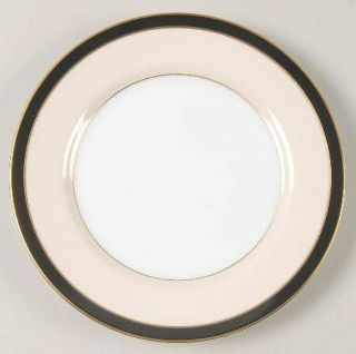 Fitz & Floyd Montmartre Black Bread & Butter Plate, Fine China Dinnerware   Blac