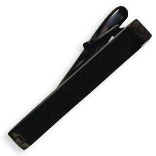 Chisel Black Plated Stainless Steel Tie Bar Chisel Jewelry