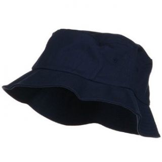 One Size Flexfit Cotton Twill Bucket Hat   Navy W11S49B at  Mens Clothing store