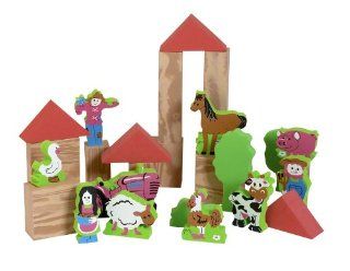 Edushape My Soft World Block Set  Farm  Toy Stacking Block Sets  Baby