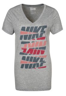 Nike Performance   REPEAT DRI BLEND   Print T shirt   grey