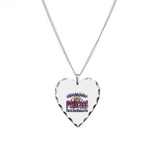 Necklace Heart Charm I Didn't Ask To Be A Princess But If The Crown Fits Pendant Necklaces Jewelry