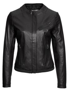 adidas SLVR   Leather jacket   black