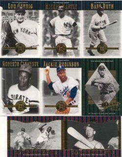 2001 Upper Deck Hall of Famers Baseball Series Complete Mint Hand Collated 90 Card Set. Loaded with Stars and Hall of Famers Including 3 Different Mickey Mantle Cards, 3 Joe Dimaggios, 3 Nolan Ryans, 2 Willie Mays, Babe Ruth, Hank Aaron, Tom Seaver, Robert