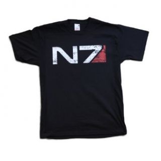 ME3 Mass Effect N7 Distressed T Shirt Clothing