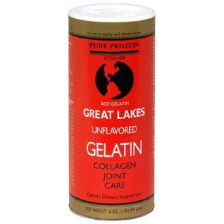 Great Lakes Unflavored Gelatin, Kosher, 16 Ounce Can (Pack of 2)  Cooking And Baking Gelatin Mixes  Grocery & Gourmet Food