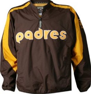 San Diego Padres Cooperstown Gamer Jacket   Medium  Sports Fan Outerwear Jackets  Sports & Outdoors