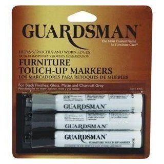 GUARDSMAN Furniture Scratch & Edge Touch Up BLACK FINISHES (Pack of 3 Markers)   Wood Polish